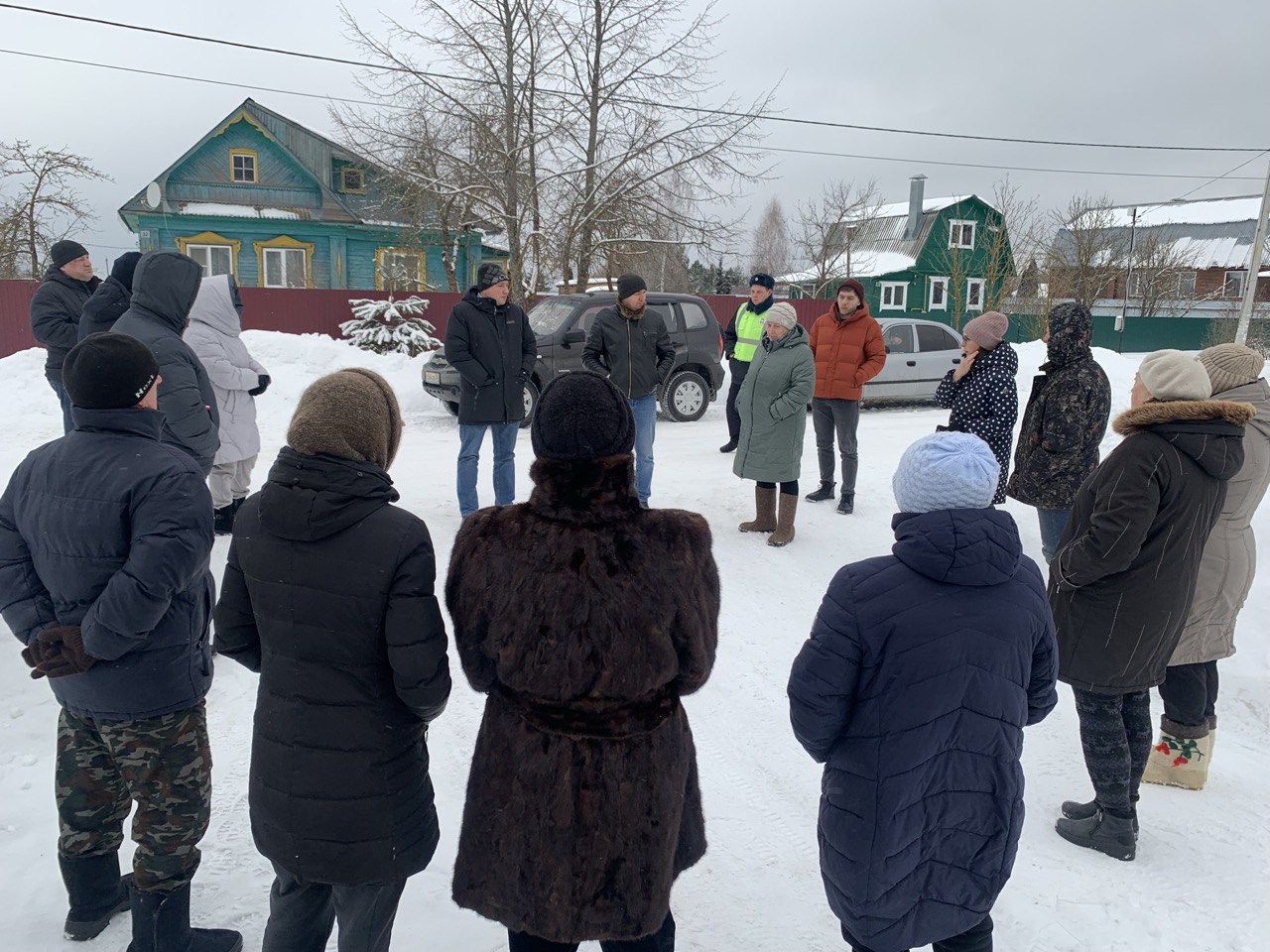 В деревне Танино состоялся сход жителей | 13.02.2024 | Талдом - БезФормата